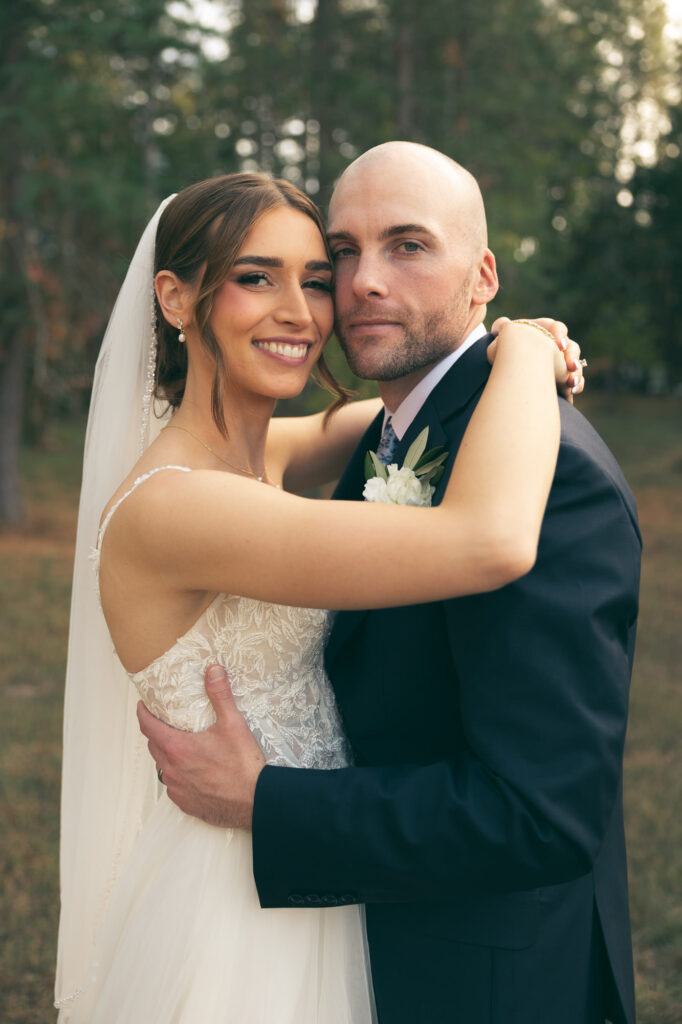 timeless bride and groom portrait