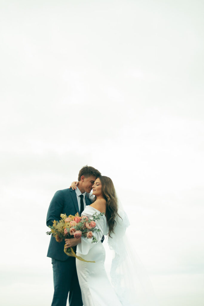 timeless bride and groom portrait