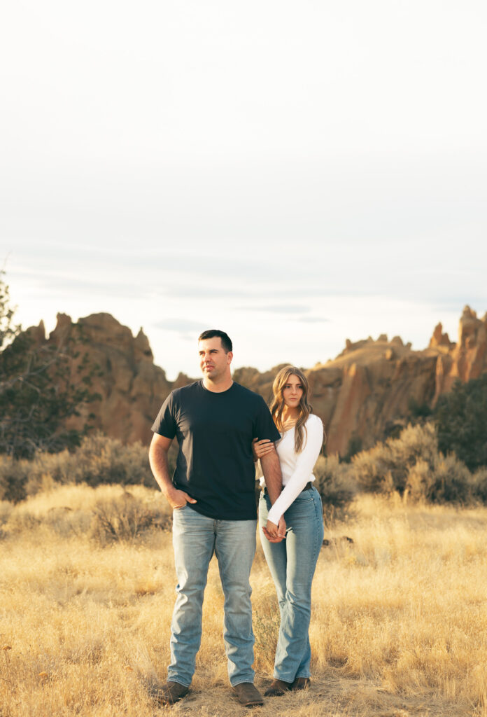 elegant engagement photos in bend oregon