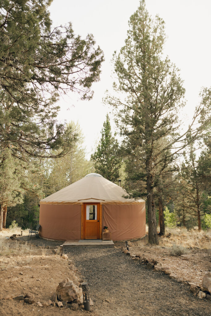 unique yurt elopement in bend, oregon