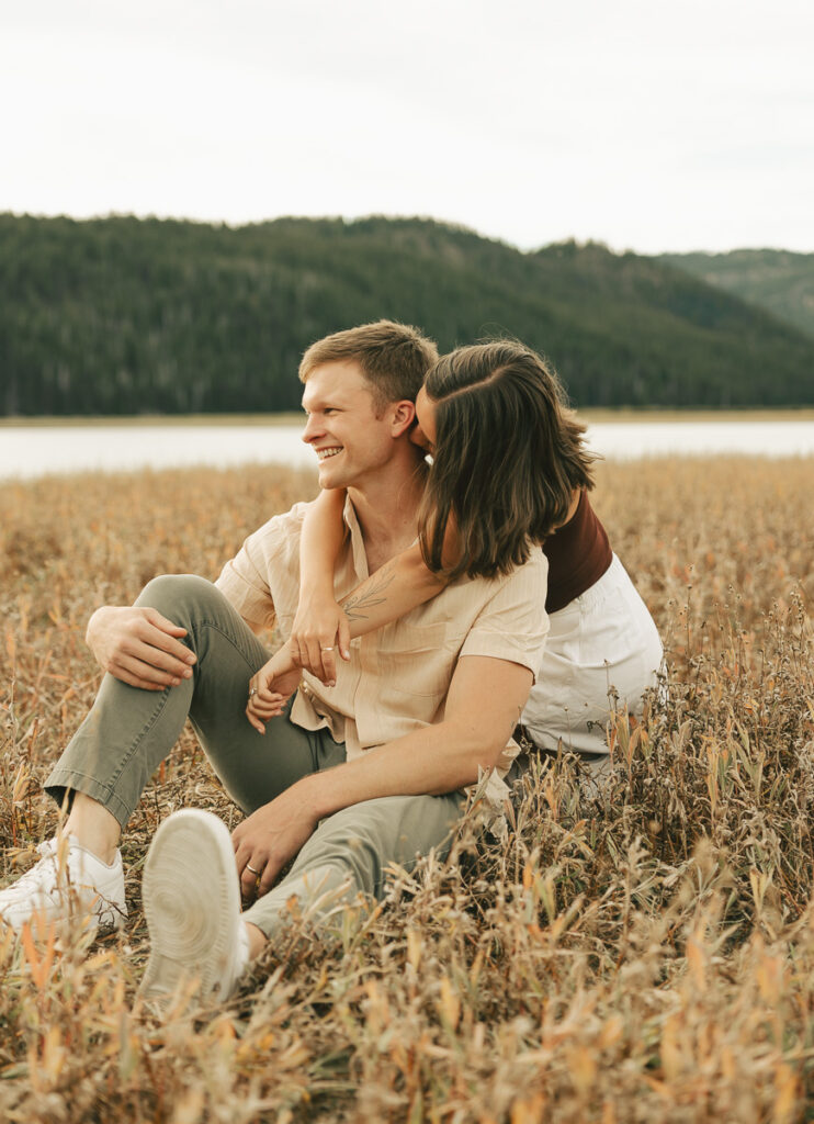 classy picture of couple sitting 