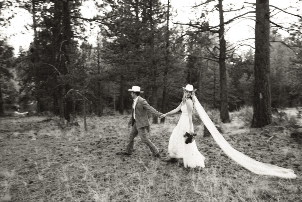 documentary photo of bride and groom