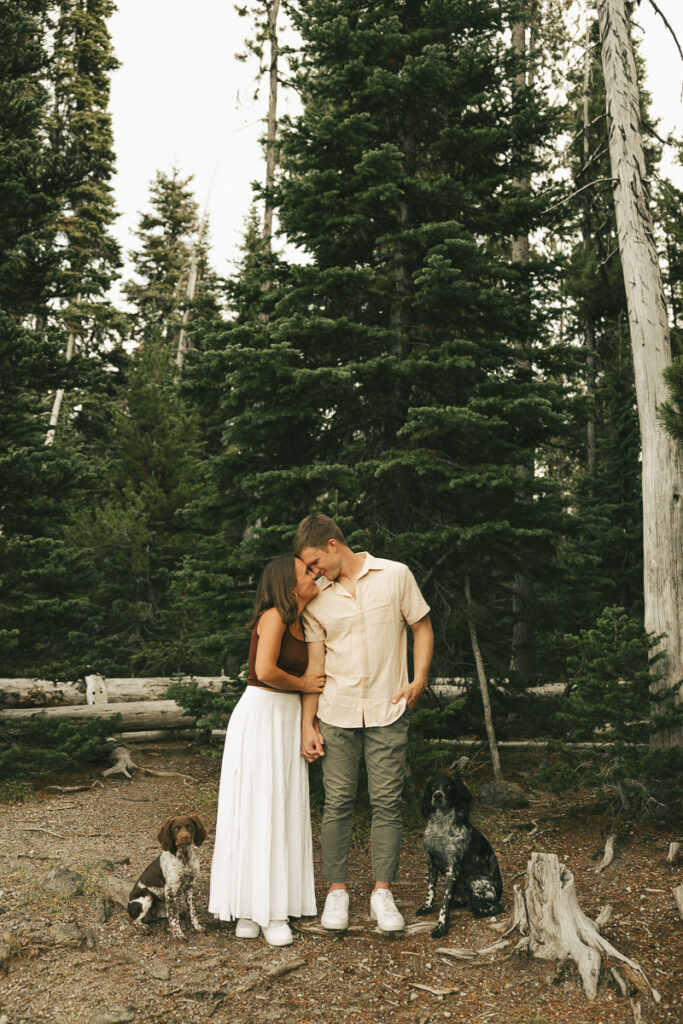 couple sharing sweet moment 