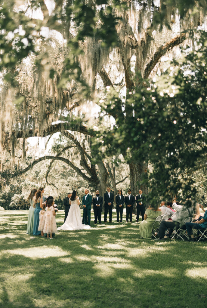 ceremony on lawn