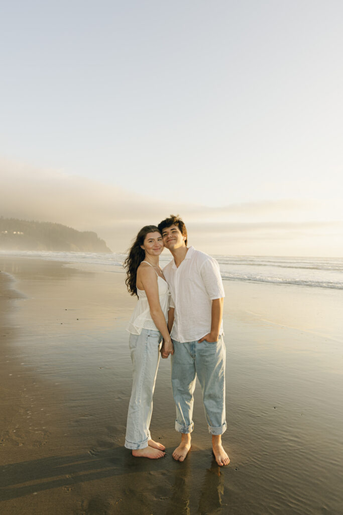 editorial photo of couple at beach
