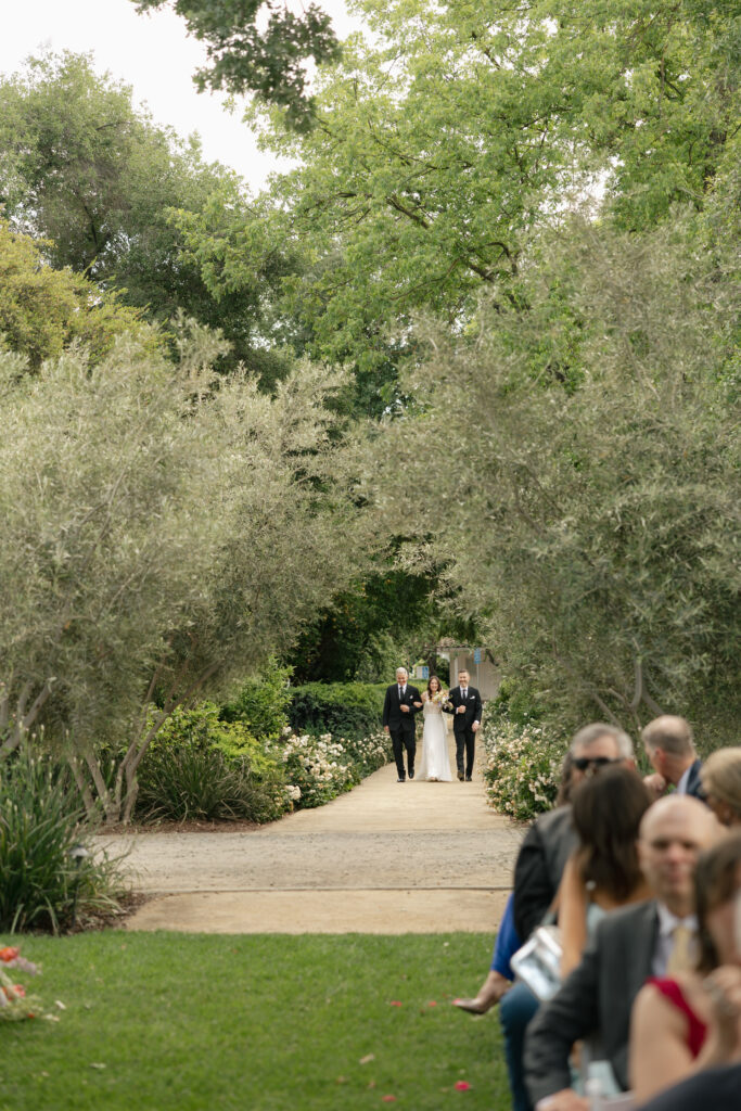 bride walking down the aisle