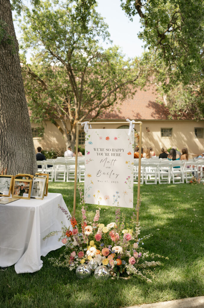 wedding welcome sign