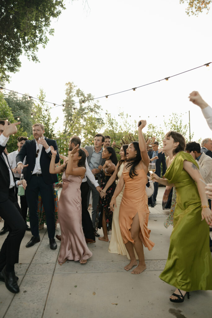 wedding reception dancing