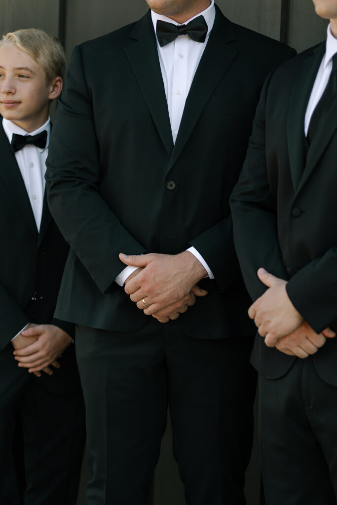 detail photo of groom's tux